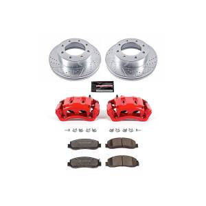 Power Stop - Power Stop Z36 TRUCK/TOW UPGRADE KIT: DRILLED/SLOTTED ROTORS,  CARBON-FIBER CERAMIC PADS - KC5412A-36 - Image 2