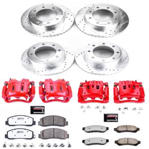 Power Stop - Power Stop Z36 TRUCK/TOW UPGRADE KIT: DRILLED/SLOTTED ROTORS,  CARBON-FIBER CERAMIC PADS - KC5459-36 - Image 2