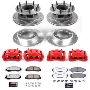 Power Stop - Power Stop Z36 TRUCK/TOW UPGRADE KIT: DRILLED/SLOTTED ROTORS,  CARBON-FIBER CERAMIC PADS - KC5517-36 - Image 2