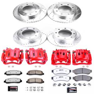 Power Stop - Power Stop Z36 TRUCK/TOW UPGRADE KIT: DRILLED/SLOTTED ROTORS,  CARBON-FIBER CERAMIC PADS - KC5573-36 - Image 2