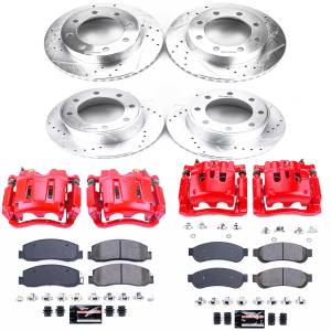 Power Stop - Power Stop Z23 EVOLUTION SPORT UPGRADE KIT: DRILLED/SLOTTED ROTORS,  CARBON-FIBER CERAMIC PADS - KC5575 - Image 2