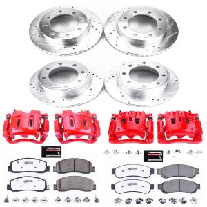 Power Stop - Power Stop Z36 TRUCK/TOW UPGRADE KIT: DRILLED/SLOTTED ROTORS,  CARBON-FIBER CERAMIC PADS - KC5575-36 - Image 2