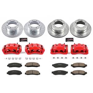 Power Stop - Power Stop Z23 EVOLUTION SPORT UPGRADE KIT: DRILLED/SLOTTED ROTORS,  CARBON-FIBER CERAMIC PADS - KC5576 - Image 2