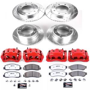 Power Stop - Power Stop Z36 TRUCK/TOW UPGRADE KIT: DRILLED/SLOTTED ROTORS,  CARBON-FIBER CERAMIC PADS - KC5576-36 - Image 2