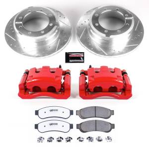 Power Stop - Power Stop Z36 TRUCK/TOW UPGRADE KIT: DRILLED/SLOTTED ROTORS,  CARBON-FIBER CERAMIC PADS - KC5579-36 - Image 2