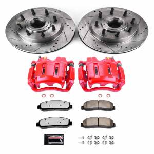 Power Stop - Power Stop Z36 TRUCK/TOW UPGRADE KIT: DRILLED/SLOTTED ROTORS,  CARBON-FIBER CERAMIC PADS - KC5585-36 - Image 2