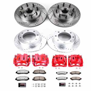 Power Stop - Power Stop Z36 TRUCK/TOW UPGRADE KIT: DRILLED/SLOTTED ROTORS,  CARBON-FIBER CERAMIC PADS - KC5586-36 - Image 2