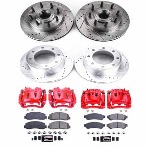 Power Stop - Power Stop Z23 EVOLUTION SPORT UPGRADE KIT: DRILLED/SLOTTED ROTORS,  CARBON-FIBER CERAMIC PADS - KC5587 - Image 2