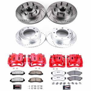 Power Stop - Power Stop Z36 TRUCK/TOW UPGRADE KIT: DRILLED/SLOTTED ROTORS,  CARBON-FIBER CERAMIC PADS - KC5587-36 - Image 2