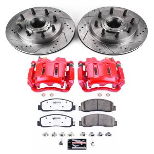 Power Stop - Power Stop Z36 TRUCK/TOW UPGRADE KIT: DRILLED/SLOTTED ROTORS,  CARBON-FIBER CERAMIC PADS - KC5588-36 - Image 2