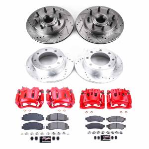 Power Stop - Power Stop Z23 EVOLUTION SPORT UPGRADE KIT: DRILLED/SLOTTED ROTORS,  CARBON-FIBER CERAMIC PADS - KC5589 - Image 2