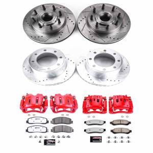 Power Stop - Power Stop Z36 TRUCK/TOW UPGRADE KIT: DRILLED/SLOTTED ROTORS,  CARBON-FIBER CERAMIC PADS - KC5589-36 - Image 2