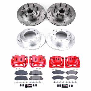 Power Stop - Power Stop Z23 EVOLUTION SPORT UPGRADE KIT: DRILLED/SLOTTED ROTORS,  CARBON-FIBER CERAMIC PADS - KC5590 - Image 2