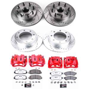 Power Stop - Power Stop Z36 TRUCK/TOW UPGRADE KIT: DRILLED/SLOTTED ROTORS,  CARBON-FIBER CERAMIC PADS - KC5590-36 - Image 2