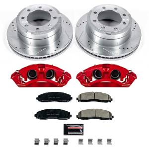 Power Stop - Power Stop Z23 EVOLUTION SPORT UPGRADE KIT: DRILLED/SLOTTED ROTORS,  CARBON-FIBER CERAMIC PADS - KC6407A - Image 1