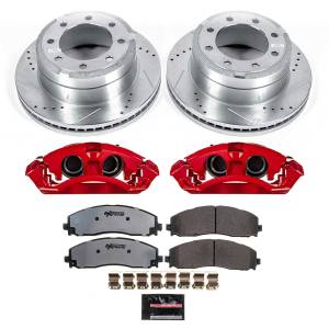 Power Stop - Power Stop Z36 TRUCK/TOW UPGRADE KIT: DRILLED/SLOTTED ROTORS,  CARBON-FIBER CERAMIC PADS - KC6407A-36 - Image 1