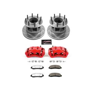 Power Stop - Power Stop Z36 TRUCK/TOW UPGRADE KIT: DRILLED/SLOTTED ROTORS,  CARBON-FIBER CERAMIC PADS - KC6526-36 - Image 2