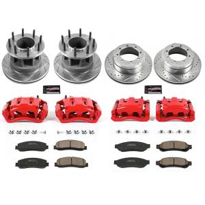 Power Stop - Power Stop Z23 EVOLUTION SPORT UPGRADE KIT: DRILLED/SLOTTED ROTORS,  CARBON-FIBER CERAMIC PADS - KC6527 - Image 2