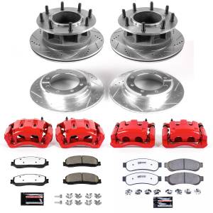 Power Stop - Power Stop Z36 TRUCK/TOW UPGRADE KIT: DRILLED/SLOTTED ROTORS,  CARBON-FIBER CERAMIC PADS - KC6527-36 - Image 2