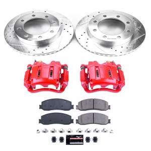 Power Stop - Power Stop Z23 EVOLUTION SPORT UPGRADE KIT: DRILLED/SLOTTED ROTORS,  CARBON-FIBER CERAMIC PADS - KC6545 - Image 2