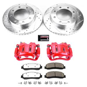 Power Stop - Power Stop Z36 TRUCK/TOW UPGRADE KIT: DRILLED/SLOTTED ROTORS,  CARBON-FIBER CERAMIC PADS - KC6545-36 - Image 2