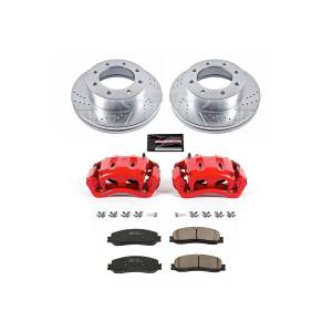 Power Stop - Power Stop Z23 EVOLUTION SPORT UPGRADE KIT: DRILLED/SLOTTED ROTORS,  CARBON-FIBER CERAMIC PADS - KC6545A - Image 2