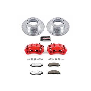 Power Stop - Power Stop Z36 TRUCK/TOW UPGRADE KIT: DRILLED/SLOTTED ROTORS,  CARBON-FIBER CERAMIC PADS - KC6545A-36 - Image 2