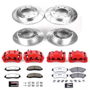 Power Stop - Power Stop Z36 TRUCK/TOW UPGRADE KIT: DRILLED/SLOTTED ROTORS,  CARBON-FIBER CERAMIC PADS - KC6546-36 - Image 2