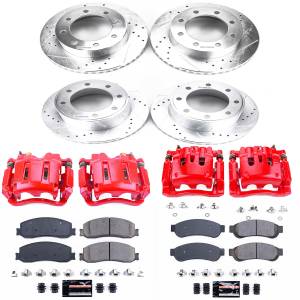 Power Stop - Power Stop Z23 EVOLUTION SPORT UPGRADE KIT: DRILLED/SLOTTED ROTORS,  CARBON-FIBER CERAMIC PADS - KC6547 - Image 2