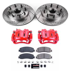 Power Stop - Power Stop Z23 EVOLUTION SPORT UPGRADE KIT: DRILLED/SLOTTED ROTORS,  CARBON-FIBER CERAMIC PADS - KC6550 - Image 2