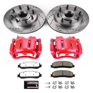 Power Stop - Power Stop Z36 TRUCK/TOW UPGRADE KIT: DRILLED/SLOTTED ROTORS,  CARBON-FIBER CERAMIC PADS - KC6550-36 - Image 2