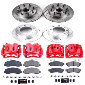 Power Stop - Power Stop Z23 EVOLUTION SPORT UPGRADE KIT: DRILLED/SLOTTED ROTORS,  CARBON-FIBER CERAMIC PADS - KC6551 - Image 2