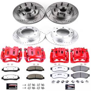 Power Stop - Power Stop Z36 TRUCK/TOW UPGRADE KIT: DRILLED/SLOTTED ROTORS,  CARBON-FIBER CERAMIC PADS - KC6551-36 - Image 2