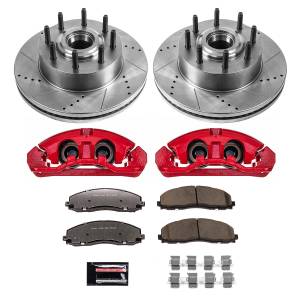 Power Stop - Power Stop Z36 TRUCK/TOW UPGRADE KIT: DRILLED/SLOTTED ROTORS,  CARBON-FIBER CERAMIC PADS - KC6821-36 - Image 2