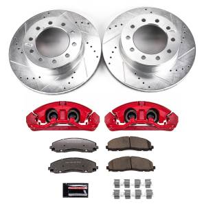 Power Stop Z36 TRUCK/TOW UPGRADE KIT: DRILLED/SLOTTED ROTORS,  CARBON-FIBER CERAMIC PADS - KC8029-36