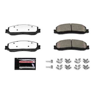 Power Stop - Power Stop Z36 TRUCK/TOW CARBON-FIBER CERAMIC BRAKE PADS W/HARDWARE - Z36-1631 - Image 2