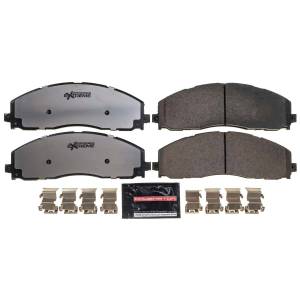 Power Stop - Power Stop Z36 TRUCK/TOW CARBON-FIBER CERAMIC BRAKE PADS W/HARDWARE - Z36-1680 - Image 2