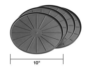 Weathertech Round Coaster Set,  Black - 8A10CSTBK