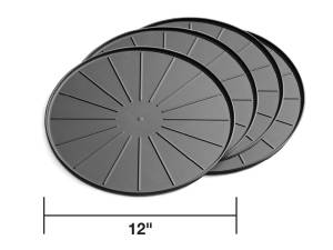 Weathertech Round Coaster Set,  Black - 8A12CSTBK