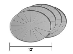 Weathertech Round Coaster Set,  Gray - 8A12CSTGR
