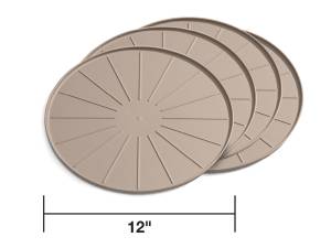 Weathertech Round Coaster Set,  Tan - 8A12CSTTN
