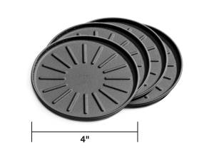 Weathertech Round Coaster Set,  Black - 8A4CSTBK