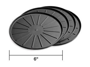 Weathertech Round Coaster Set,  Black - 8A6CSTBK