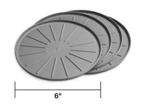 Weathertech Round Coaster Set,  Gray - 8A6CSTGR