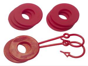 Daystar D-Ring Lockers And Shackle Isolators,  Red - KU70059RE