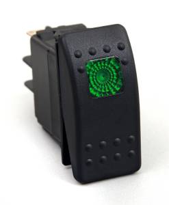 Daystar Rocker Switch,  Green Light - KU80012