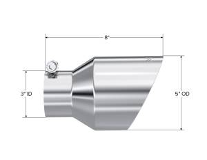 MBRP Exhaust - MBRP Exhaust Armor Pro Exhaust Tip,  3 in. Inlet Dia./5 Outlet Dia. - T5187 - Image 2