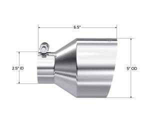 MBRP Exhaust - MBRP Exhaust Armor Pro Exhaust Tip,  2.5 in. Inlet Dia./5 in. Outlet Dia. - T5190 - Image 2