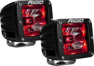 Rigid Industries - RIGID Radiance Pod With Red Backlight,  Surface Mount - 20202 - Image 1