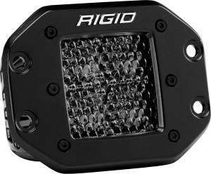 Rigid Industries - Rigid Industries D-SERIES PRO SPOT DIFFUSED MIDNIGHT FLUSH MOUNT PAIR - 212513BLK - Image 1